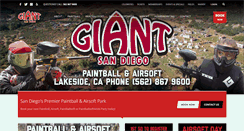 Desktop Screenshot of giantpaintball.com